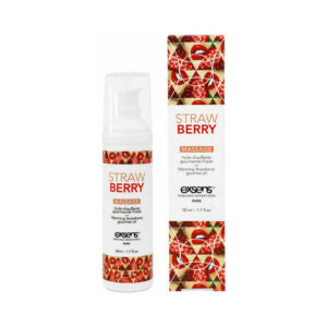 Exsens Warming Massage Oil Strawb 1.7oz