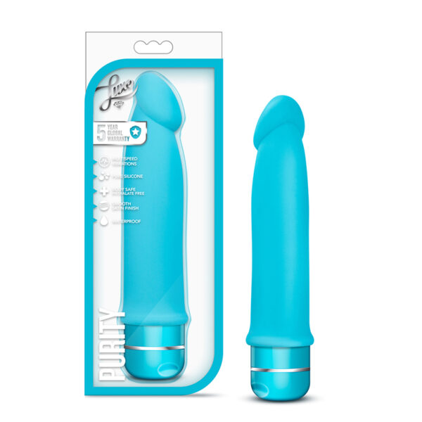 Luxe Purity Silicone Vibrator Blue