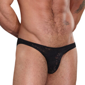 MP Stretch Lace Wonder Bikini Black Med