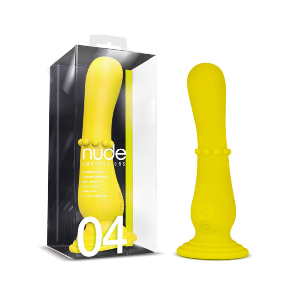 Nude Impressions 04 Vibr Dildo 7.5in Yel