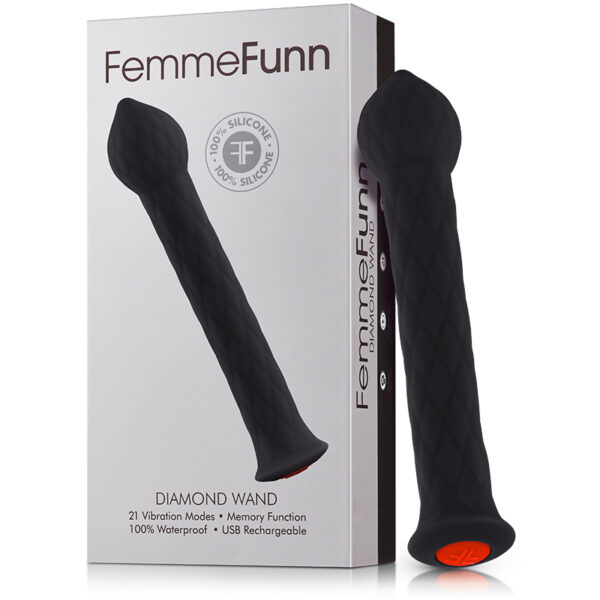 FemmeFunn Diamond Wand Black