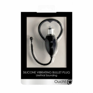 Ouch UrethralSounding Sili Vibr Plug Blk