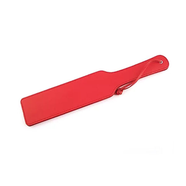 Long Leather Paddle - RED