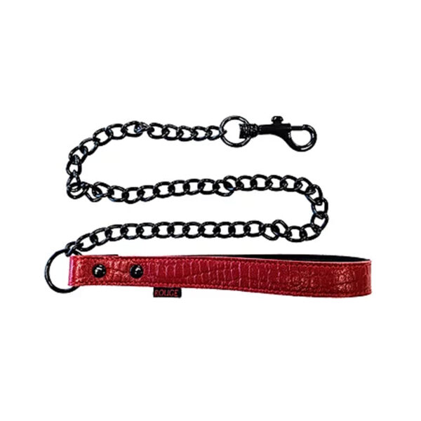 Leather Leash  Burgunday & Black