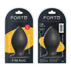 Forto F-98 Cone Silicone Plug Med Blk