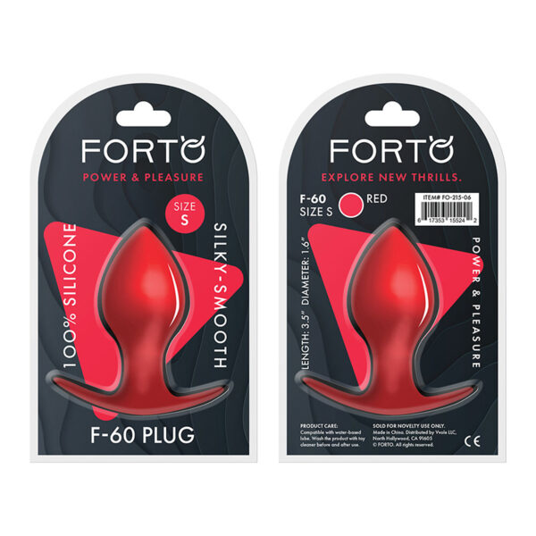 Forto F-60 Spade Silicone Plug Sml Red