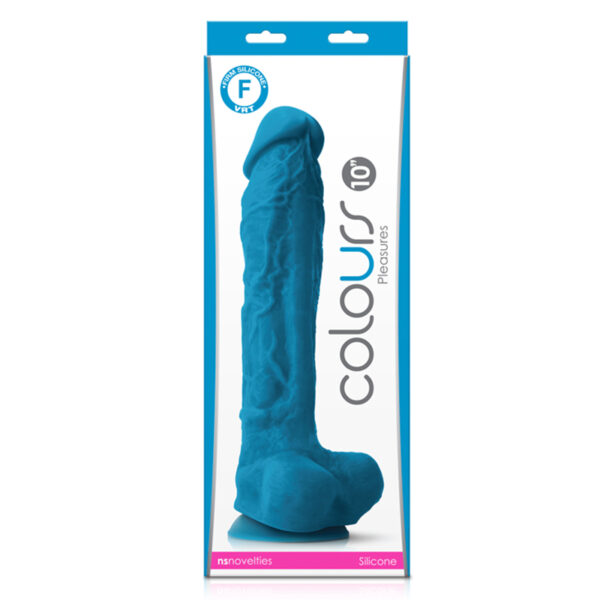 Colours Pleasures 10in Dildo Blue