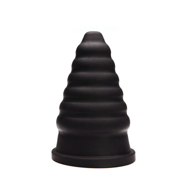 Tantus Cone Ripple Dildo Black BOX