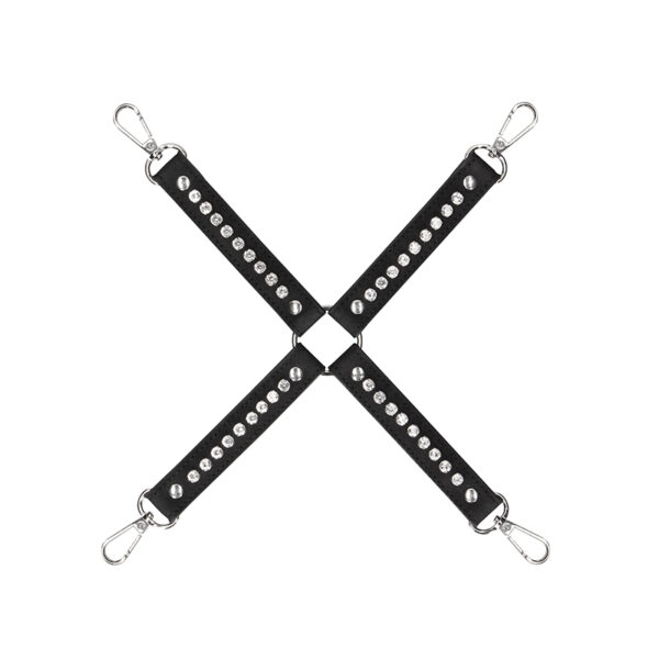 Ouch Diamond Studded  Hogtie Black