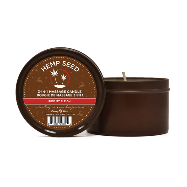 EB Hemp Seed Candle Ride My Sleigh 6oz