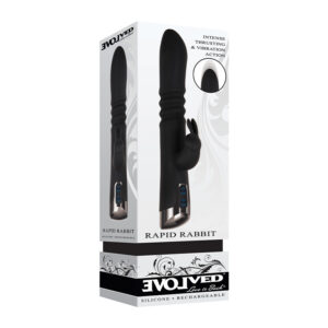 Evolved Rapid Rabbit Vibrator Black