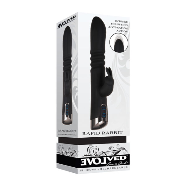 Evolved Rapid Rabbit Vibrator Black