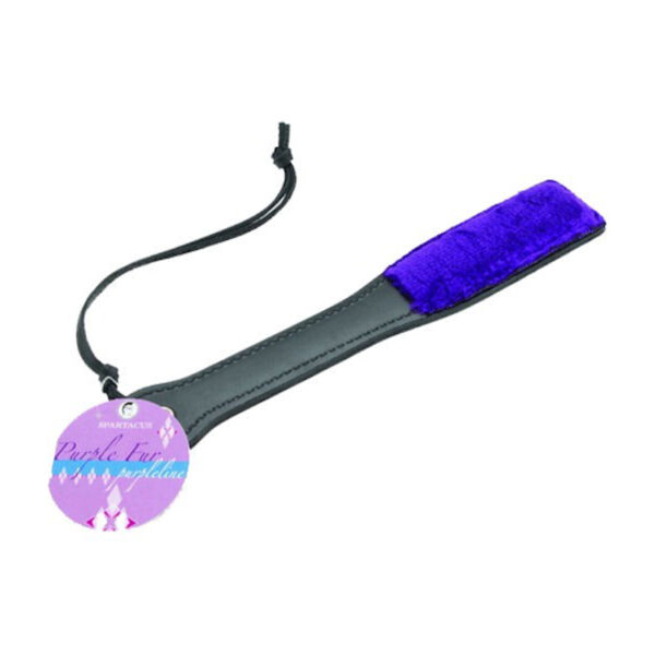 12in Paddle W/Purple Faux Fur
