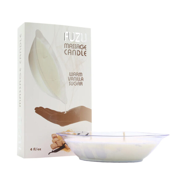 Fuzu Mass Candle Warm Van. Sugar  4oz Wh