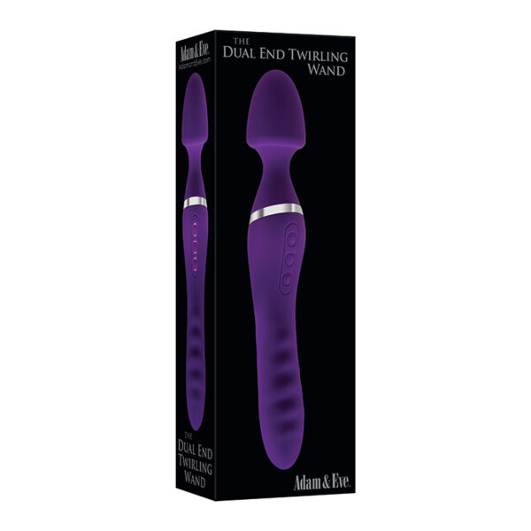 A&E Dual End Twirling Wand Vibe Purple
