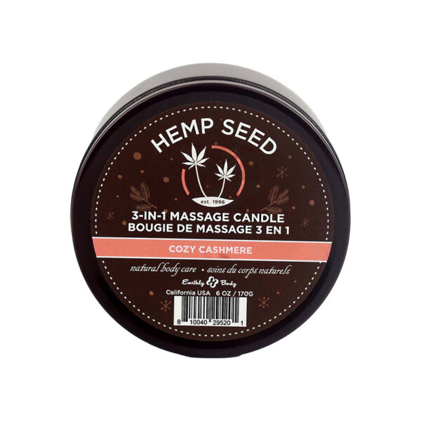 EB Hemp Seed Candle Cozy Cashmere 6 oz