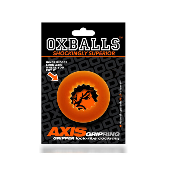 Oxballs Axis Rib Griphold Cockring Orang