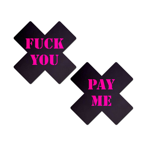 Pastease BlkPnk FUPayMeCrss NipplePasty