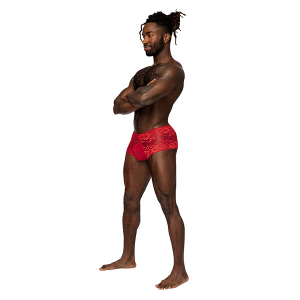 MP Sassy Lace MiniShort SheerPouch Red S