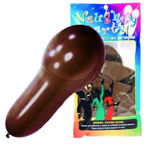 Naughty Penis Balloons Brown  (8)