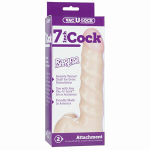 Vac-U-Lock 7in Cock Raging Hard-Ons Wht