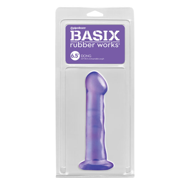 PD Basix 6.5in Dong Suction Cup Purple