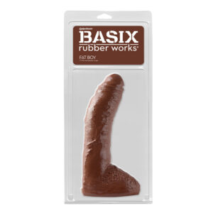 PD Basix Fat Boy 10in Dildo Balls Brown