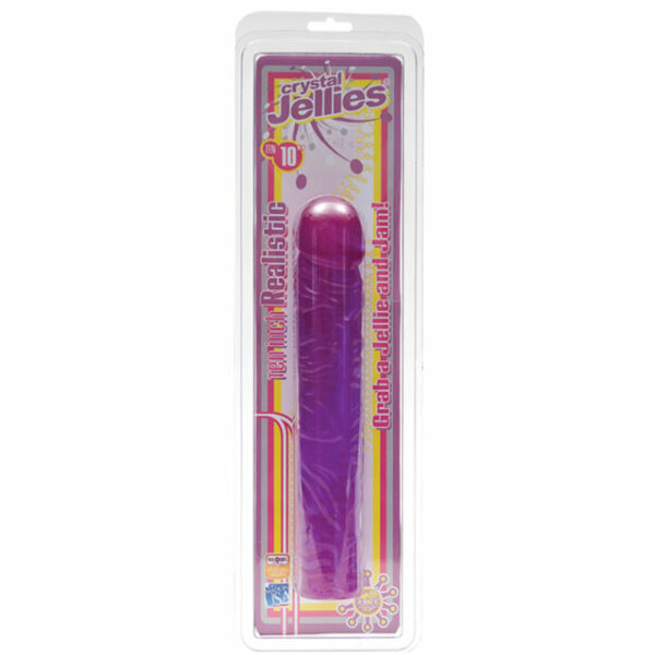 Crystal Jellies Classic Dong Purple 10in
