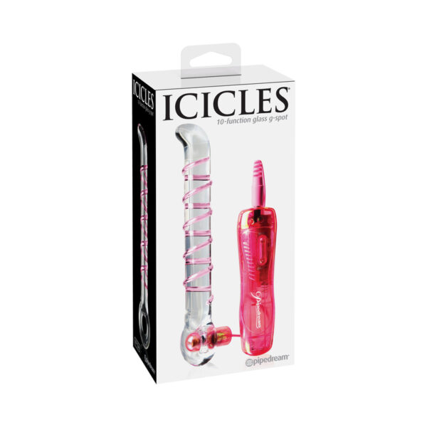 Icicles #4 RemoteVibr Glass G-Spot Pink