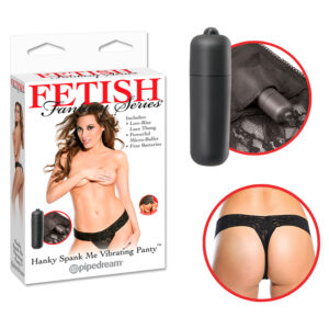FF Hanky Spank Me Vibrating Panty Black