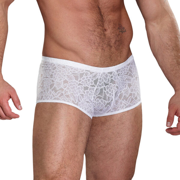 MP Stretch Lace Mini Short White Med