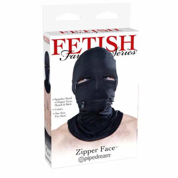 FF Zipper Face Hood Black