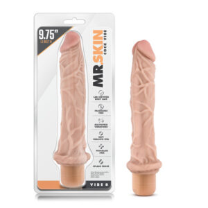 Dr. Skin Vibe 8 Dildo 9.75in Vibr Beige