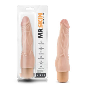 Dr. Skin Vibe 4 Dildo 8in Vibr Beige