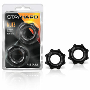 Stay Hard Nutz Cockring 2pk Black