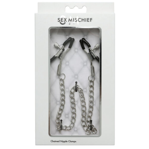 SS S&M Adjustable Chained Nipple Clamps