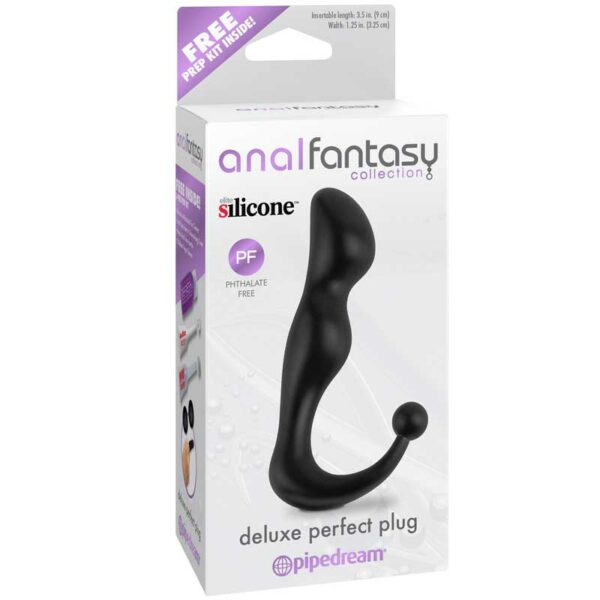 AFC Silicone Deluxe Perfect Plug Black