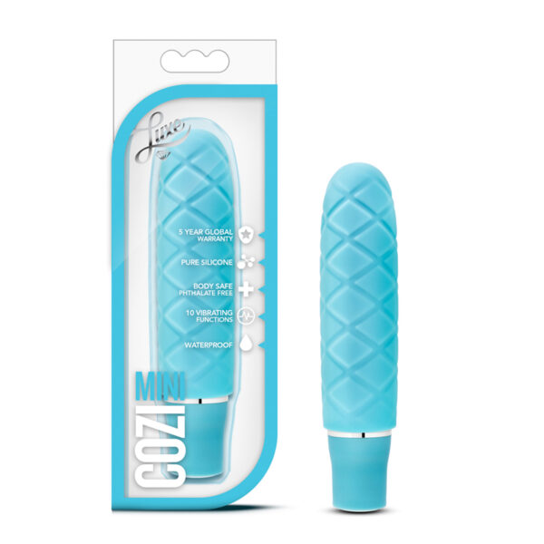 Luxe Cozi Mini Slimline Vibrator Aqua