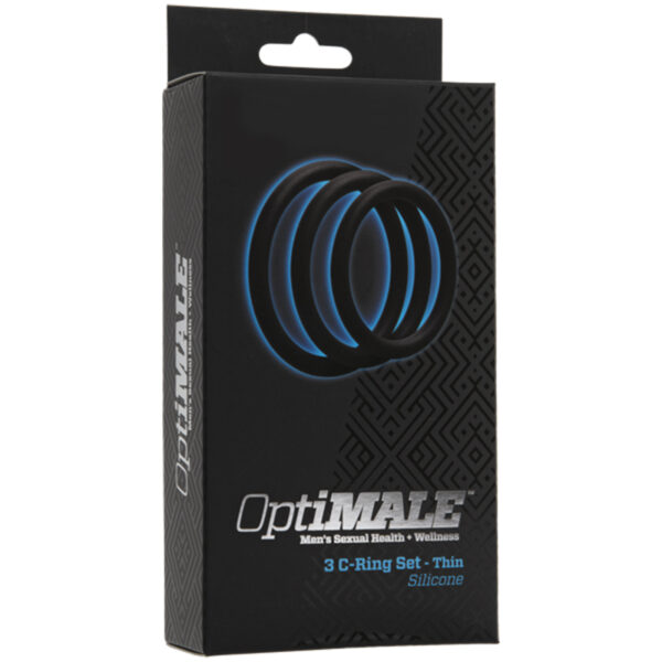 OptiMALE ? 3 C-Ring Set ? Thin Black
