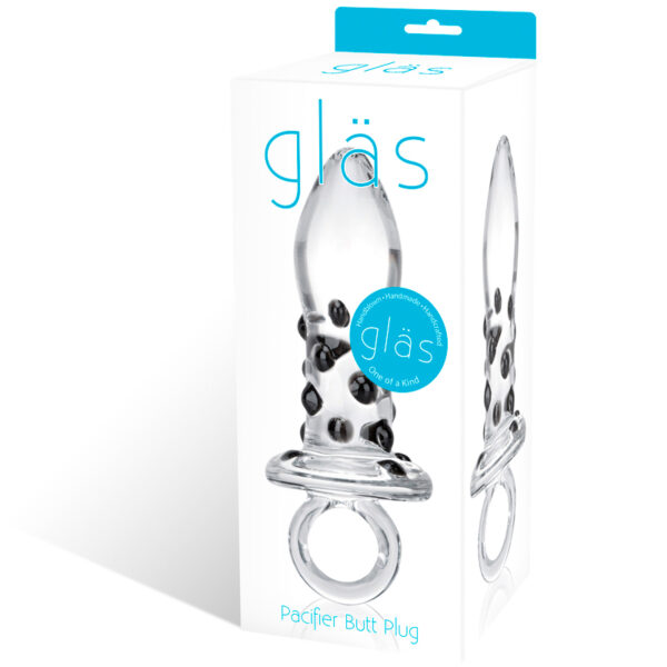 Glas 5in Pacifier Glass Butt Plug