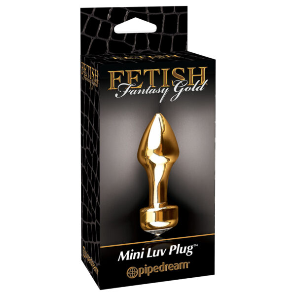 FF Gold Mini Luv Plug With Gem Base Gold