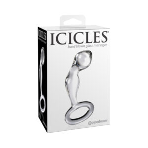 Icicles #46 Glass Prostate Massager Clr