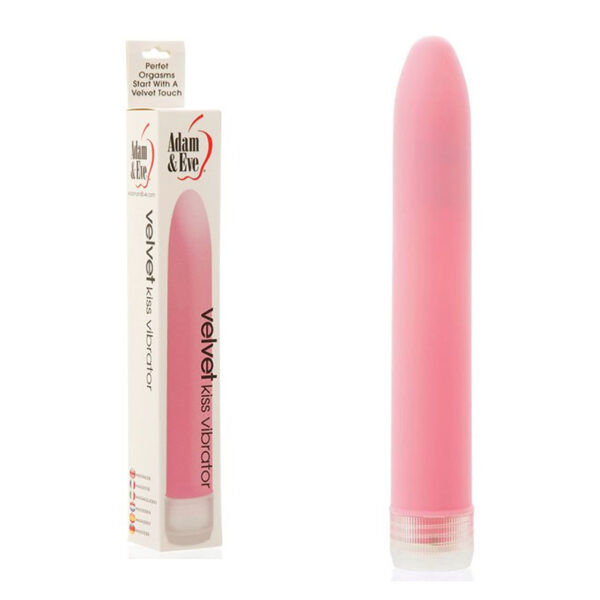 A&E Velvet Kiss Slimline Vibrator Pink
