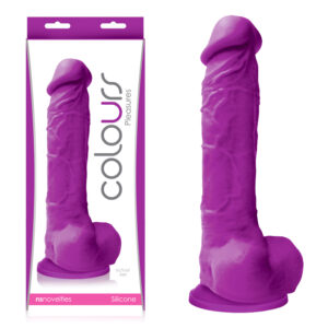Colours Pleasures 8in Dildo Purple