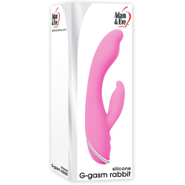 A&E G-Gasm Silicone Rabbit Vibrator Pink