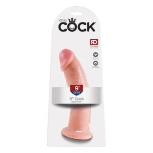 King Cock 9in Cock w/ Suction Cup Beige