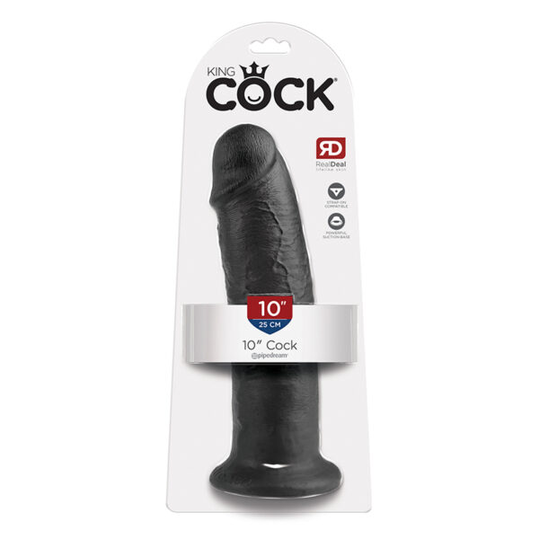 King Cock 10in Cock w/ Suction Cup Black