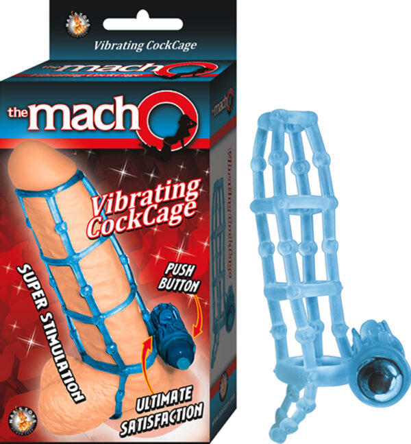 The Macho Vibrating Cockcage (Blue)