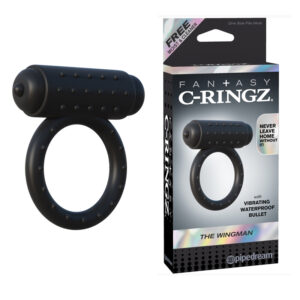 FCR The Wingman Vibrating Cockring Black