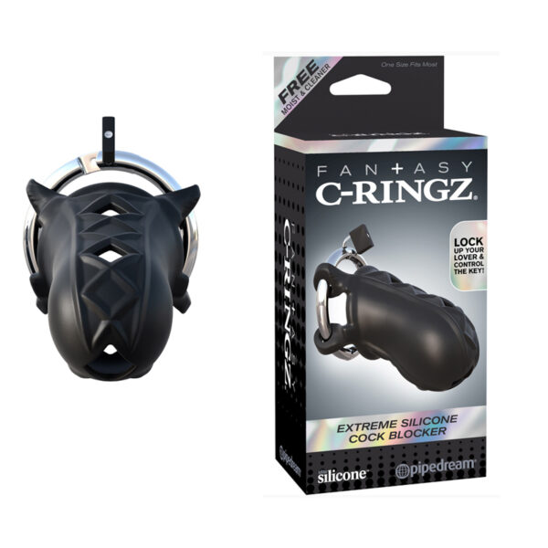 FCR Extreme Silicone Cock Blocker Black